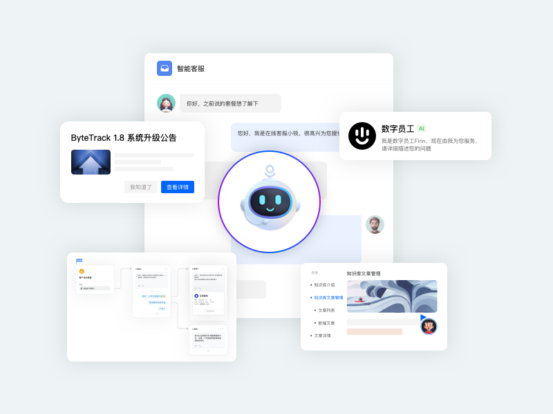 ByteTrack多功能融合示意图