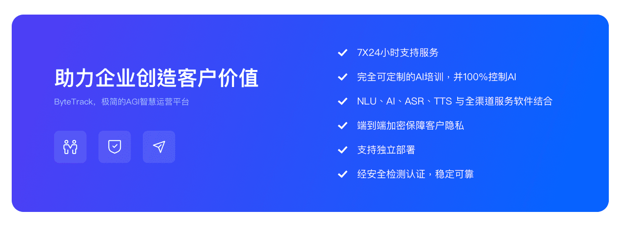 使用ByteTrack客服系统，企业获得的收益展示